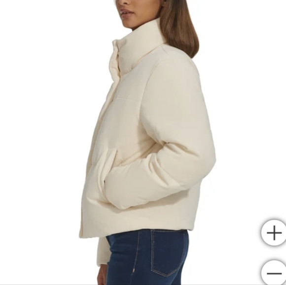 Levi's Ladies' Corded Puffer Jacket -Cream - Picture 2 of 5